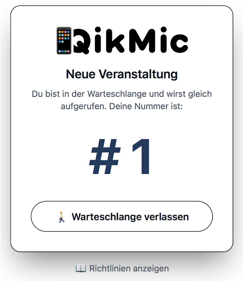 QikMic Dashboard – Übersicht aller Räume